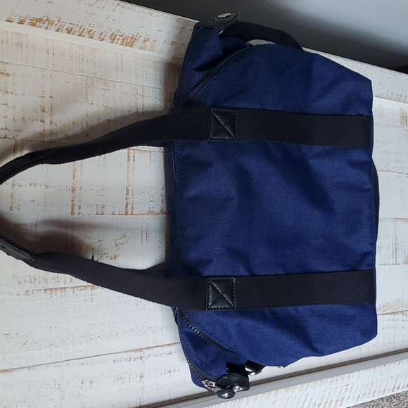 Kipling Art Mini Cotton Indigo Denim Crossbody Satchel - Picture 4 of 8